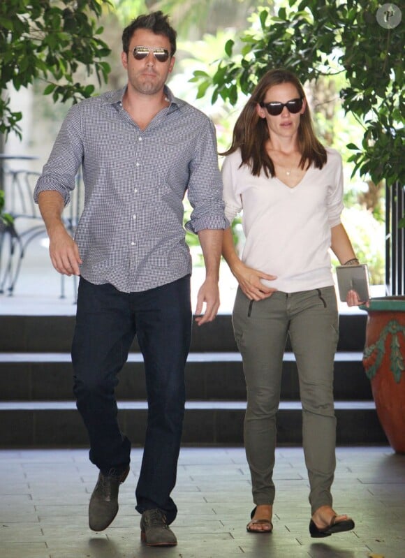 Jennifer Garner et Ben Affleck à Encino, Californie, le 16 juillet 2013.