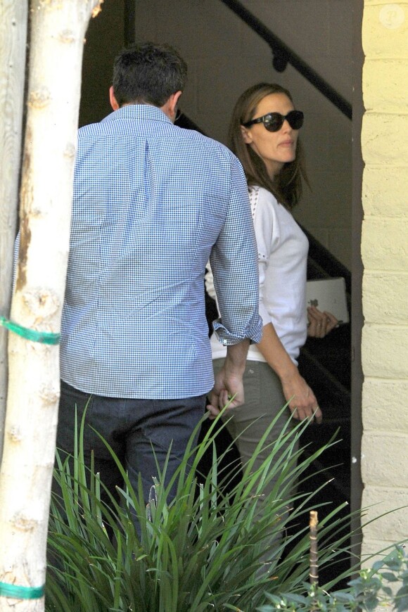 Jennifer Garner et Ben Affleck protecteur à Encino, Californie, le 16 juillet 2013.