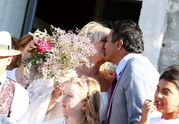 Charlotte de Turckheim se marie, le 31 août 2012 en Provence.