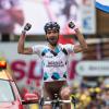 Christophe Riblon de l'équipe AG2R La Mondiale a remporté la 18e étape du Tour de France au terme de la mythique ascension de l'Alpe d'Huez le 18 juillet 2013