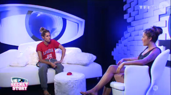 Anaïs et Eddy dans la quotidienne de Secret Story 7 sur TF1 le vendredi 19 juillet 2013