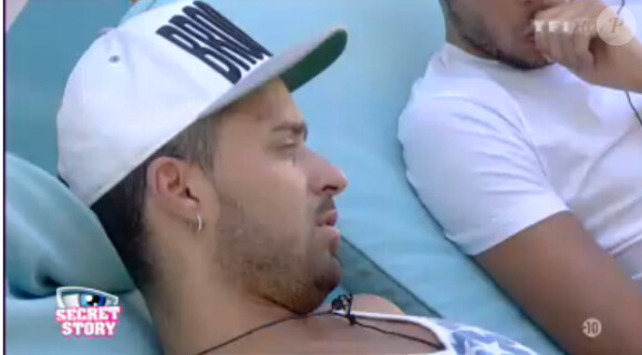 Vincent dans la quotidienne de Secret Story 7 sur TF1 le vendredi 19 juillet 2013