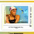 Laure Manaudou a eu les honneurs de la Poste qui a publié une série de timbres à l'effigie des plus grands nageurs de l'histoire de la natation française
