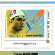 Florent Manaudou a lui aussi eu le droit à un timbre à son effigie de la part de la Poste qui a publié une série de timbres rendant homage aux plus grands nageurs de l'histoire de la natation française