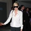 Miley Cyrus quitte son hôtel à Londres. Le 19 juillet 2013.