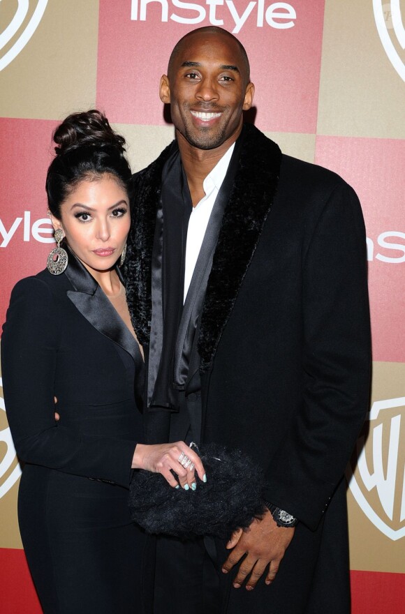 Kobe Bryant et son épouse Vanessa au InStyle and Warner Bros. Golden Globe After Party au Beverly Hilton Hotel de Los Angeles le 13 janvier 2013