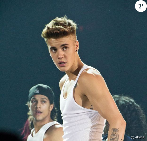 Justin Bieber en concert à la Lanxess Arena de Cologne, en Allemagne, le 6 avril 2013.

