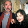 Marie Trintignant et Jean-Pierre Marielle à Paris, le 26 janvier 1994. 