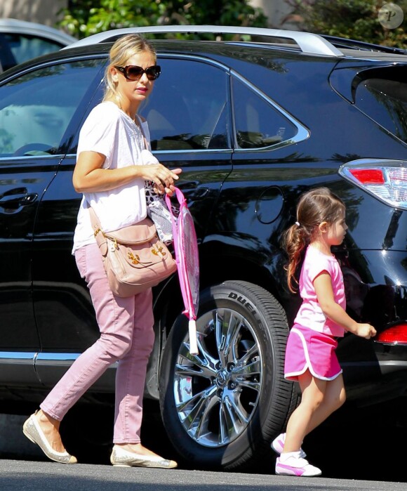 Exclusif - Sarah Michelle Gellar et sa fille Charlotte dans les rues de Beverly Hills, le 23 juillet 2013.