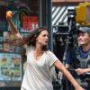 Katie Holmes énervée sur le tournage de Mania Days à New York le 24 juillet 2013.