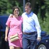 Exclusif - Nick Clegg (Vice-Premier ministre du Royaume-Uni) en vacances avec son épouse Miriam et ses enfants Antonio, Miguel et Alberto à Olmedo en Espagne le 25 juillet 2013.