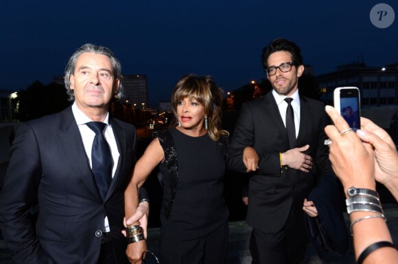 Tina Turner et son mari Erwin Bach à la soirée One night Only Roma, au Civilta Palazzo pour inaugurer une boutique Giorgio Armani à Rome, le 5 juin 2013.