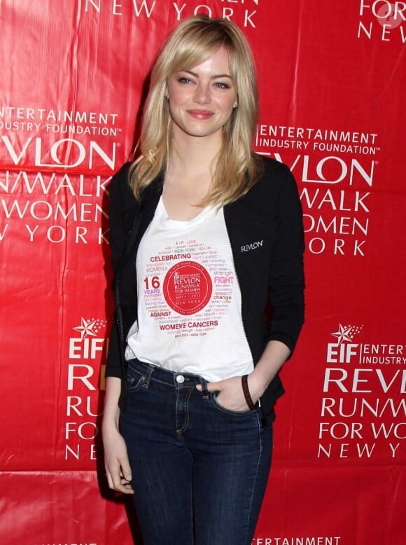 Emma Stone lors du gala EIF Revlon Run Walk For Women à New York le 4 mai 2013