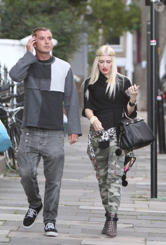 Gwen Stefani et Gavin Rossdale se rendent au pub The Princess of Wales à Londres. Le 29 juillet 2013.