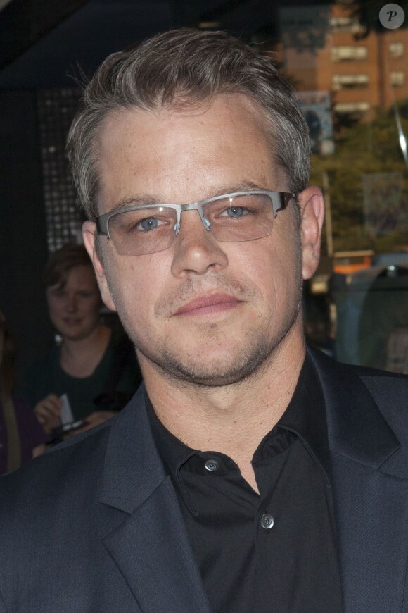 Matt Damon chic lors d'une première du film Elysium au Sunshine Landmark de New York, le 30 juillet 2013.