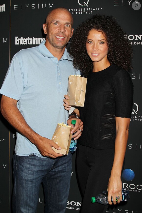 Jason Kidd et Porschla Coleman à la première du film Elysium au Sunshine Landmark de New York, le 30 juillet 2013.