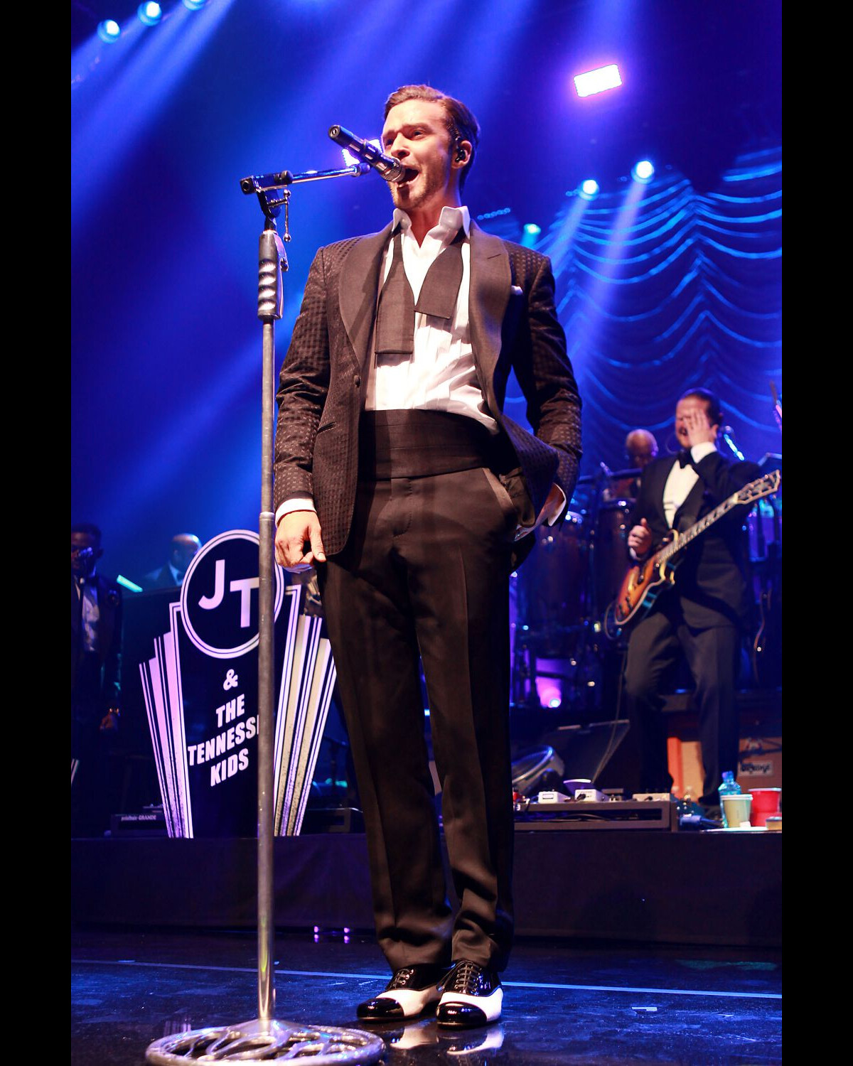 Photo Justin Timberlake sur scène à New York, le 5 mai 2013. Purepeople