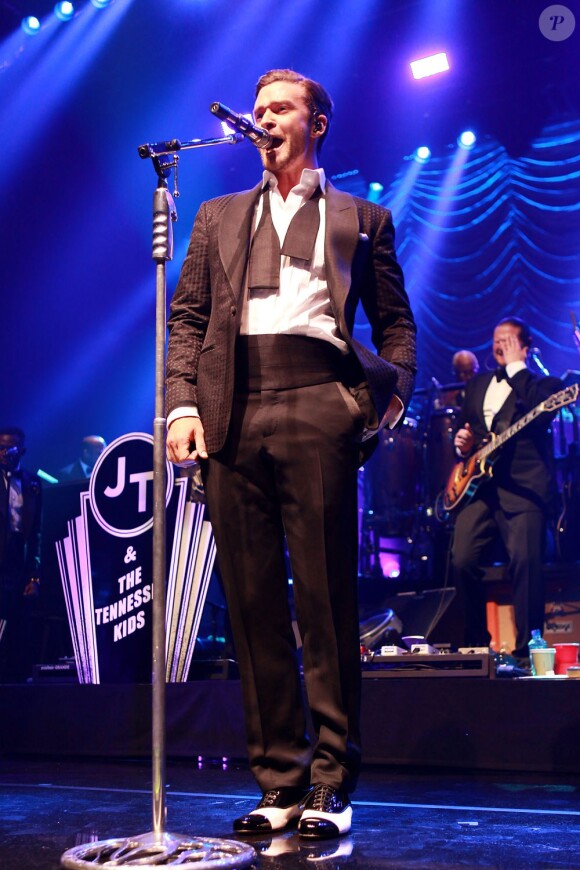 Justin Timberlake sur scène à New York, le 5 mai 2013.