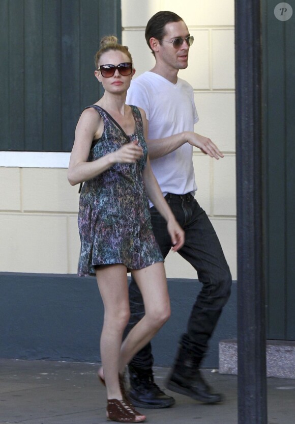 Exclusif - Kate Bosworth et son fiancé Michael Polish au mariage de Lake Bell et de Scott Campbell à la Nouvelle-Orléans, le 1er juin 2013.