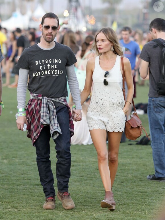 Kate Bosworth et Michael Polish au Festival de Musique de Coachella à Indio, en Californie, le 12 avril 2013.