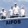 Le prince Felipe d'Espagne, talentueux skipper, a mené le voilier Aifos à la victoire le 1er août 2013 au 4e jour de la Copa del Rey, au large de Palma de Majorque.