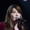 Exclusif - La chanteuse Carla Bruni lors de l'enregistrement de l'émission "Tout pour la Musique", présentée par Karine Ferri sur TF1. Le 1er juin 2013.