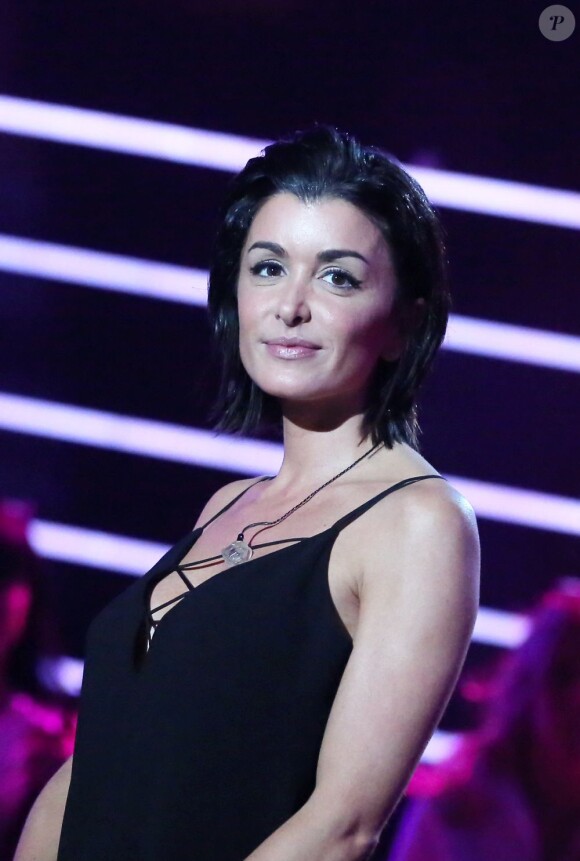 Jenifer lors de l'enregistrement de l'émission "Tout pour la Musique", présentée par Karine Ferri sur TF1. Le 1er juin 2013.