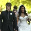 Exclusif - Johnny Rzeznik se marie avec Melina Gallo à Malibu le 26 juillet 2013.