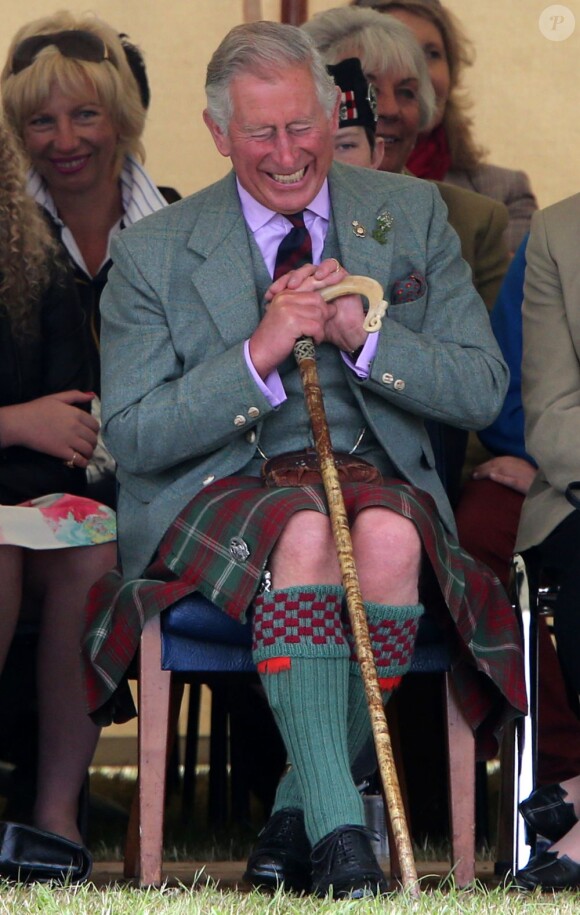Le prince Charles, duc de Rothesay en Ecosse, lors des Mey Highlands Games le 3 août 2013