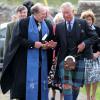 Le prince Charles, duc de Rothesay, se rend une messe à Canisbay Church le 4 août 2013.