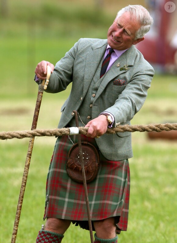 Le prince Charles, duc de Rothesay en Ecosse, lors des Mey Highlands Games le 3 août 2013