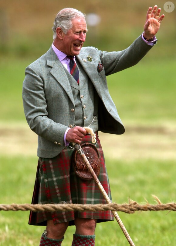 Le prince Charles, duc de Rothesay en Ecosse, lors des Mey Highlands Games le 3 août 2013