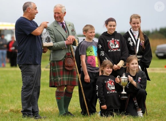 Le prince Charles, duc de Rothesay en Ecosse, lors des Mey Highlands Games le 3 août 2013