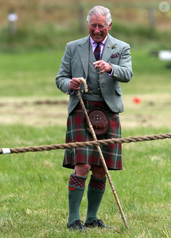 Le prince Charles, duc de Rothesay en Ecosse, lors des Mey Highlands Games le 3 août 2013