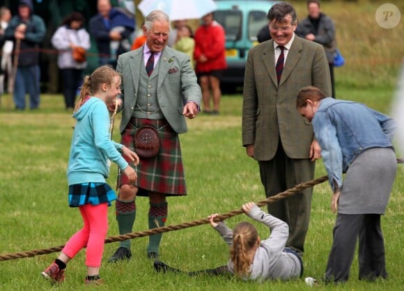 Le prince Charles, duc de Rothesay en Ecosse, lors des Mey Highlands Games le 3 août 2013
