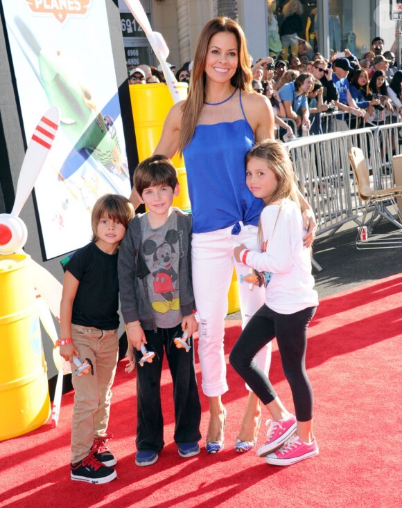 Brooke Burke en famille à l'avant-première de Planes à Los Angeles, le 5 août 2013