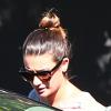 Lea Michele à la sortie d'un studio d'enregistrement à Hollywood, le 5 août 2013.