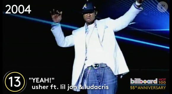 Usher figure au classement des 100 plus gros hits de tous les temps.