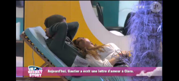 Gautier et Clara dans la quotidienne de Secret Story 7, vendredi 9 août 2013 sur TF1