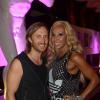 David et Cathy Guetta lors d'une soirée organisée au Gotha Club de Cannes, le 9 août 2013