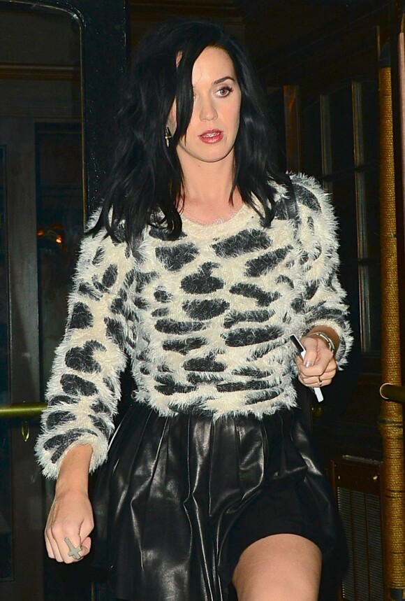 Katy Perry quitte le restaurant Lyon dans le quartier de West Village. New York, le 13 août 2013.