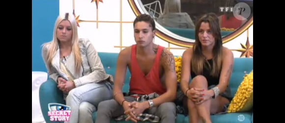 Alexia, Eddy et Anaïs dans la quotidienne de Secret Story 7, mardi 13 août 2013 sur TF1