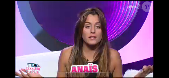 Anaïs dans la quotidienne de Secret Story 7, mardi 13 août 2013 sur TF1