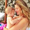 Gisele Bündchen en vacances au Costa Rica. Ici avec sa fille Vivian en août 2013