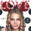 Cara Delevingne en couverture du magazine Love. Numéro d'automne-hiver 2013.
