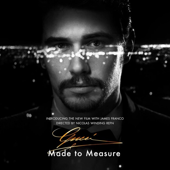 James Franco, égérie du parfum pour hommes Made to Measure de Gucci.