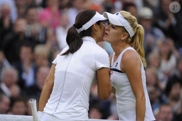 Agnieszka Radwanska et Li Na à Wimbledon en 2013