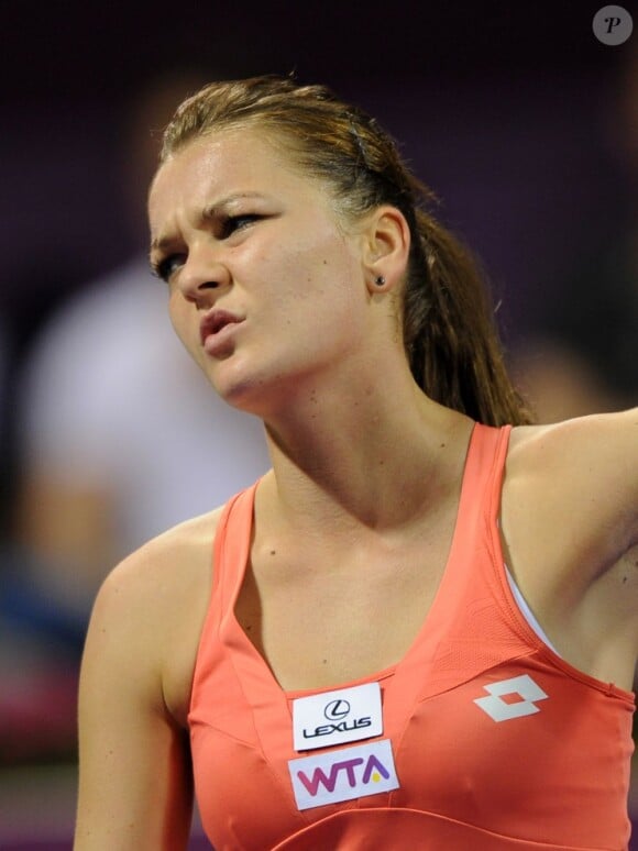 Agnieszka Radwanska lors de l'Open de Doha au Qatar le 16 février 2013