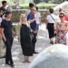 Gwen Stefani et son mari Gavin Rossdale, Bono et sa femme Ali Hewson, Helena Christensen et son compagnon Paul Banks (du groupe de rock Interpol) visitent la Fondation Maeght à Saint-Paul de Vence. Le 8 aout 2013.
