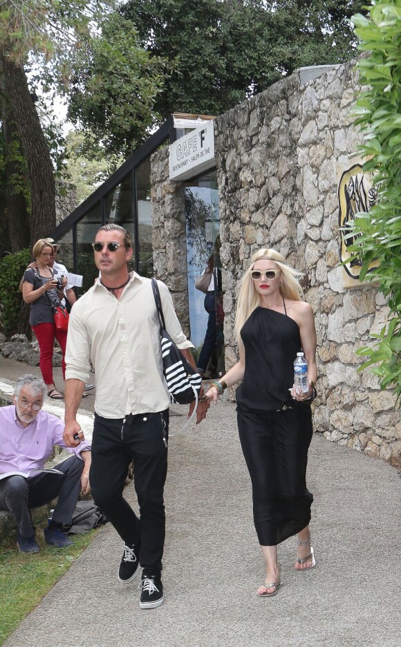 Gwen Stefani et son mari Gavin Rossdale visitent la Fondation Maeght à Saint-Paul de Vence, le 8 aout 2013.
